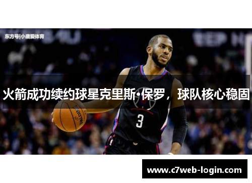 火箭成功续约球星克里斯·保罗，球队核心稳固